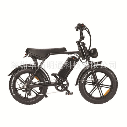 20 inch fat tire snow electric bicycle variable speed folding power beach lithium battery mountain bike source factory