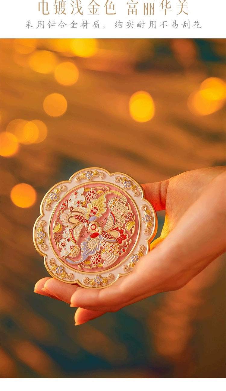 The Palace Museum Cultural and Creative Wedding Ceremony Wedding Ceremony Girl Gift with Makeup Mirror in Handheld Makeup Mirror