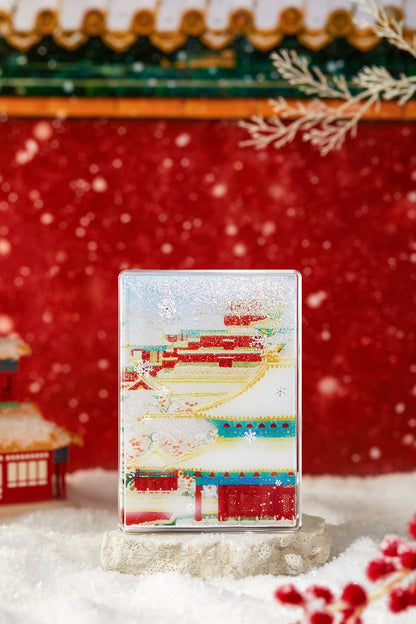 Forbidden City Taobao Forbidden City Snow Quicksand Refrigerator Magnet Museum Cultural Innovation Beijing Tourism Souvenir Gifts