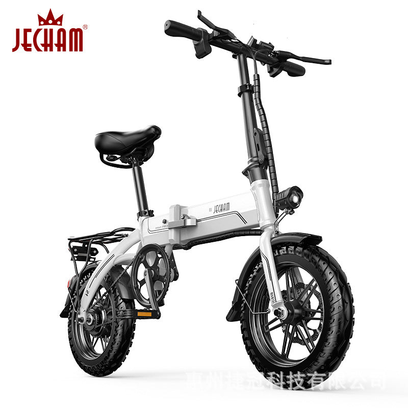 Electric vehicle manufacturers directly sell aluminum alloy folding electric bicycles, lithium battery, ultra-light power, male and female mobility battery cars