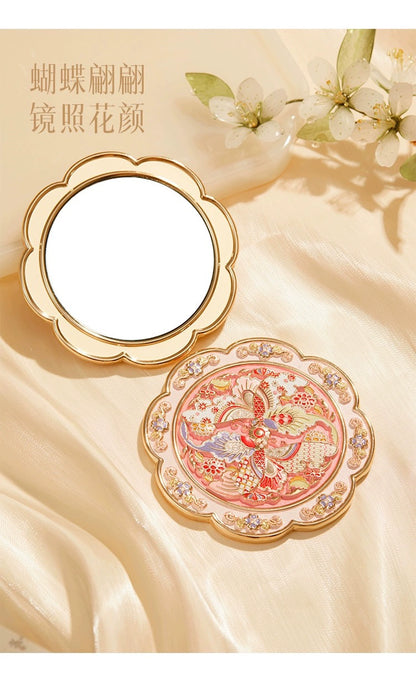 The Palace Museum Cultural and Creative Wedding Ceremony Wedding Ceremony Girl Gift with Makeup Mirror in Handheld Makeup Mirror