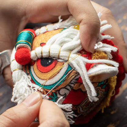 Pixiu Auspicious Beast | Hand-Embroidered Mini Amulet Pouch