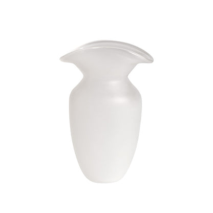 White Frosted Special Shaped Vase