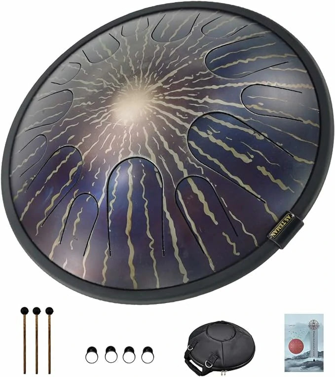 AS TEMAN 14 Inch Stars Universe Series Tank Steel Tongue Drum