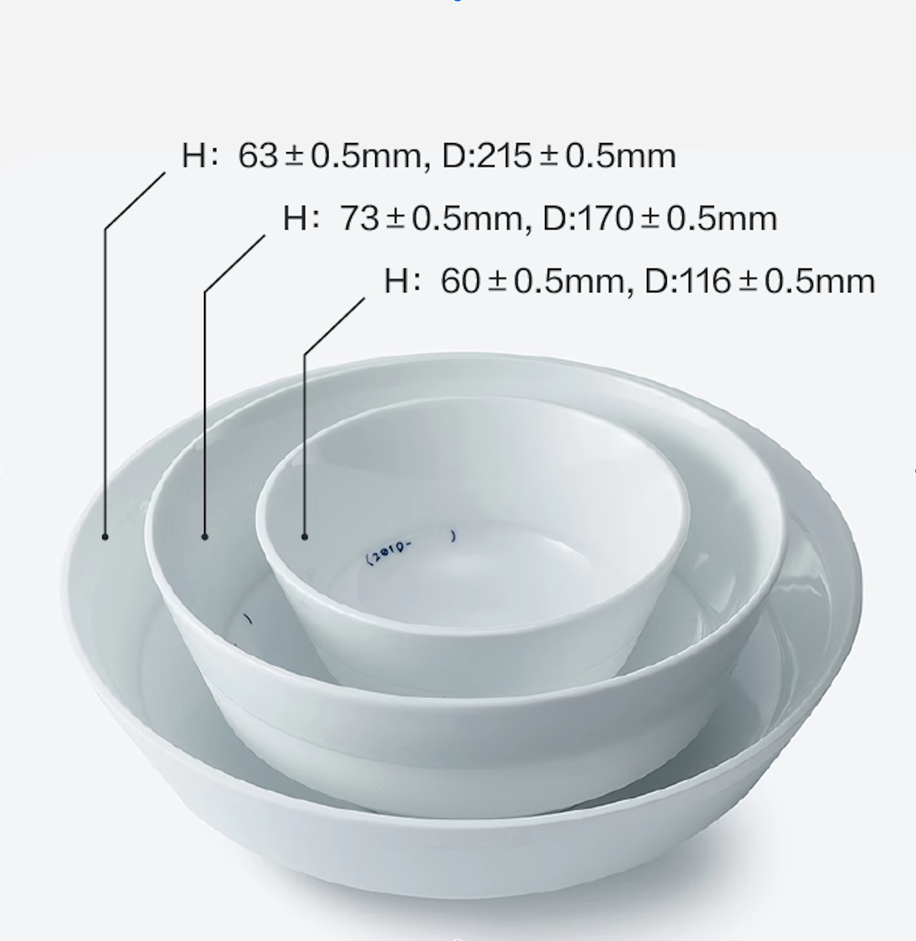 Weißes Geschirr aus Jingdezhen