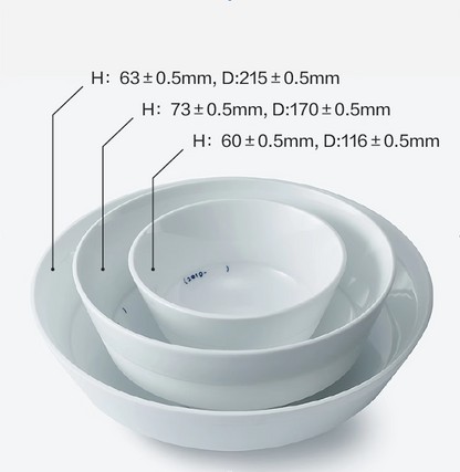 Weißes Geschirr aus Jingdezhen