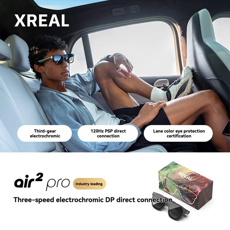 XREAL Air 2 Pro Smart AR Glasses with Electrochromic Lenses and Real-time Translation