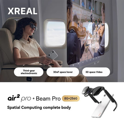 XREAL Air 2 Pro Smart AR Glasses with Electrochromic Lenses and Real-time Translation