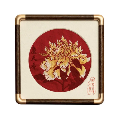 Yunjin Peony Ornaments, Perfect for Friends and Elders, Conveying Auspiciousness and Beauty