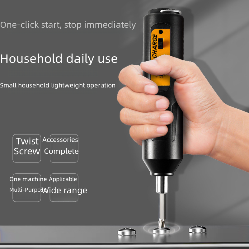 Electric Screwdriver Household Rechargeable Mini Hand Drill Small Impact Driver Machine Lithium Tool Set Wholesale