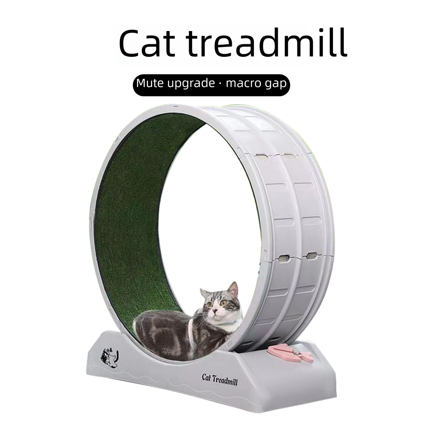 Cat silent roller treadmill sports cat running wheel plastic grinding claw does not get stuck pet cat climbing frame